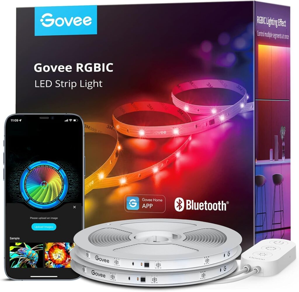 Govee RGBIC LED-Strip im SmartHomeLabor Test – mehrfarbige Ambient-LED-Beleuchtung für TV-Rückwand und Gaming-Setup